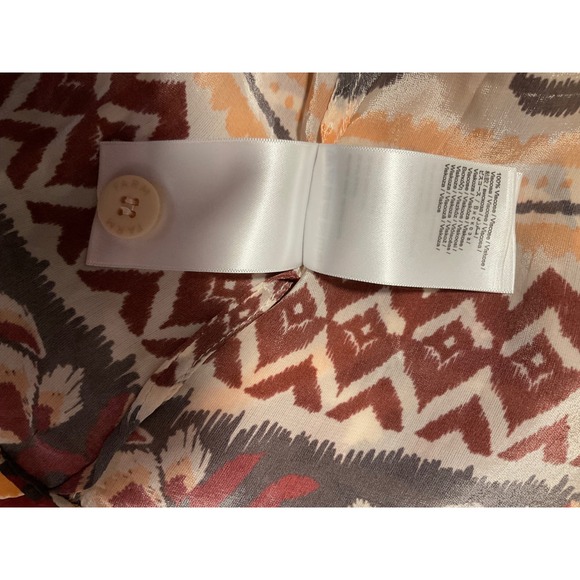 Farm Rio Printed Long Sleeve Maxi Dress Button Down Boho Chic Size S - Picture 10 of 14